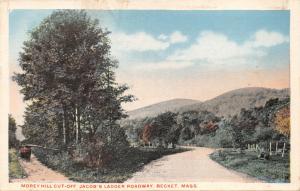 Becket Massachusetts~Morey Hill Cut-Off~Jacob's Ladder Roadway POSTCARD 1920s