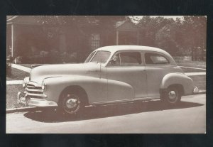 1948 PONTIAC TORPEDO SEDAN VINTAGE CAR DEALER ADVERTISING POSTCARD