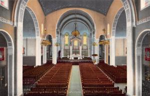 SEATTLE, WA  Washington  ST JAMES CATHEDRAL Interior  Church  c1910's Postcard