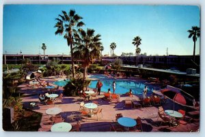 Scottsdale Arizona Postcard Safari Hotel Aerial View Swimming Pool 1960 Unposted