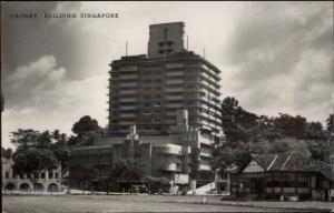 Singapoe Cathay Bldg Real Photo Postcard