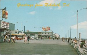 Postcard Greetings From Rehoboth DE Delaware 1972