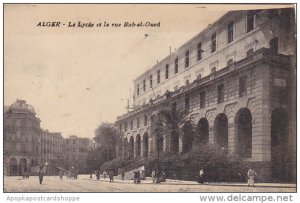 Algeria Algiers Le Lycee et la rue Bab-el-Oues