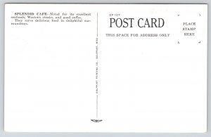 Gulfport Mississippi~Splendid Cafe Interior~Lunch Counter & Dining~1930s PC