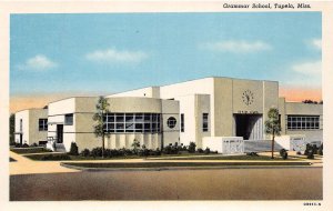 J40/ Tupelo Mississippi Postcard c1940s Grammar School Building  183