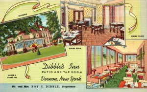 Vernon Dibbles Inn Tap Room Restaurant Postcard