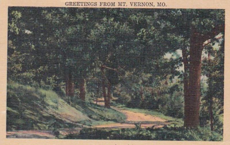 Missouri Greetings From Mt Vernon 1949