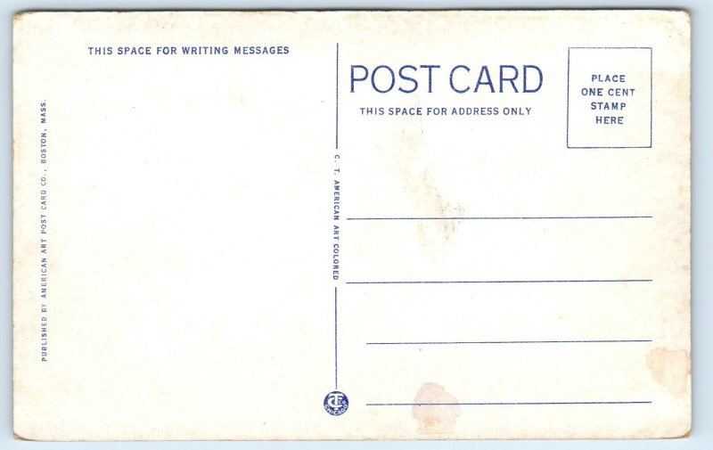 1940 Mt. Washington New Hampshire Postcard Base Station Trains Ascending Train