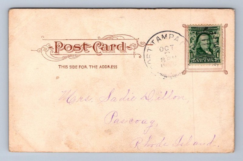 HYDE PARK TRADE SCHOOL TAMPA FLORIDA POSTCARD EXCHANGE (c.1906)