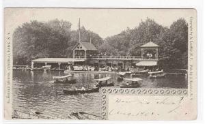 Boat House Central Park New York 1905c postcard