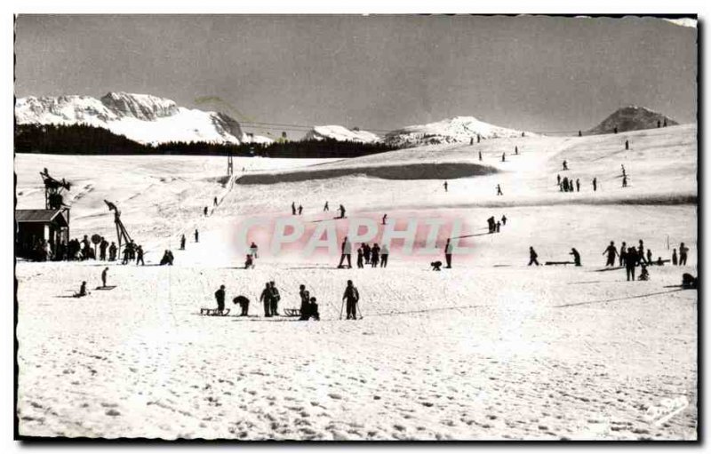 Modern Postcard Villard les Bains The track baths right Flycatcher (2289m)