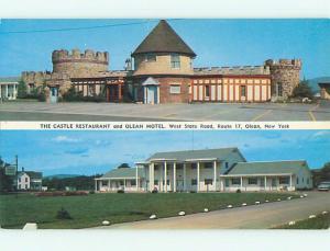 Unused 1950's CASTLE RESTAURANT Olean New York NY u4409