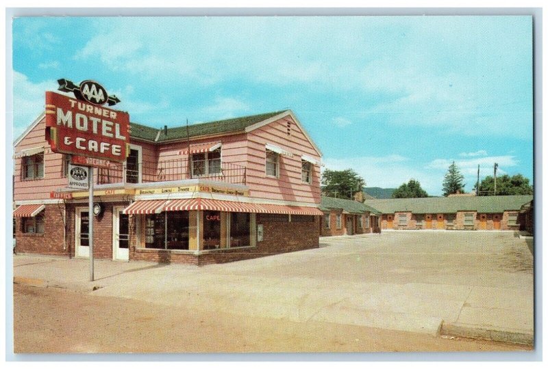 Heber City Utah UT Postcard Turner Motel Cafe Exterior View 1960 Vintage Antique