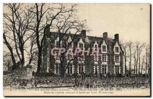 Postcard Old La Riche Le Plessis Leftovers Tour Chateau built and inhabited b...