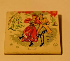 1845 Season Greetings American National Bank and Trust Co. Rockford IL Matchbook