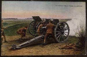 Mint Usa Army Picture Postcard PPC A 3 Inch Field Piece In Action