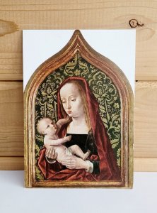 Vintage 1960s Madonna Virgin w/Child The Hague Holland Postcard Continental 4x6