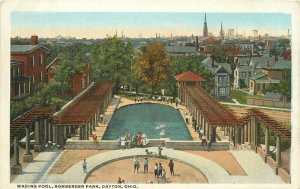 Ohio Dayton Wading Pool Bombeger Park Meiler Postcard Teich 22-5568