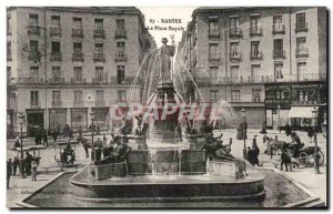 Postcard Old Nantes Place Royale