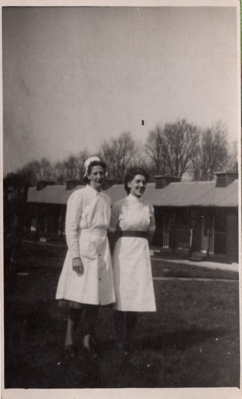 Senior & Hospital Ward Nurse Nurses Antique Plain Back Portrait Postcard