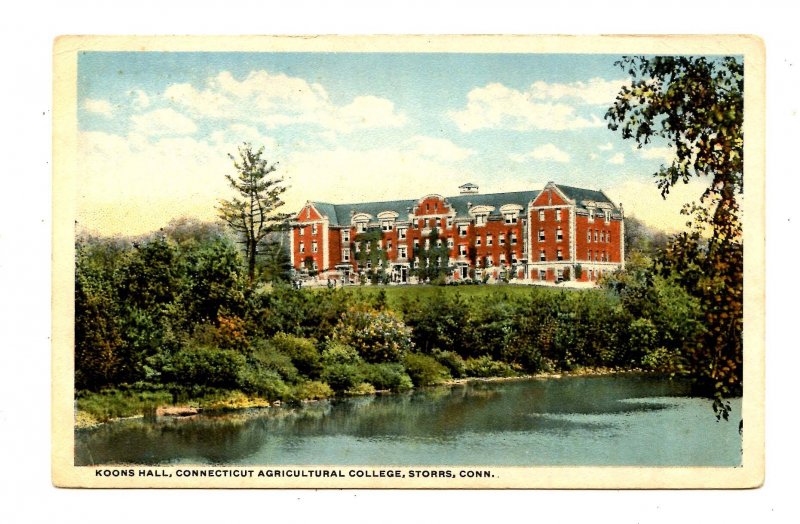 CT - Storrs. Connecticul Agricultural College, Koon's Hall