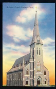 Beautiful Danbury, Connecticut/CT Postcard, St. Peter's Church