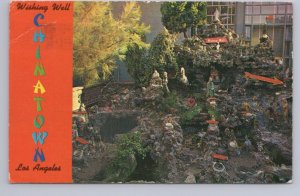 Wishing Well, Chinese Gardens, Chinatown, Los Angeles, California, 1965 Postcard