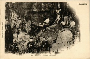 CPA AK INDOCHINA Ky-Lua Interieur des Grottes VIETNAM (959023)