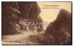 Old Postcard Brittany Picturesque Val Andre Promenade Lingouare