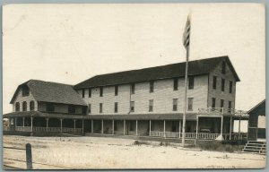 LONG BEACH ISLAND NJ SPRAY BEACH HOTEL ANTIQUE REAL PHOTO POSTCARD RPPC