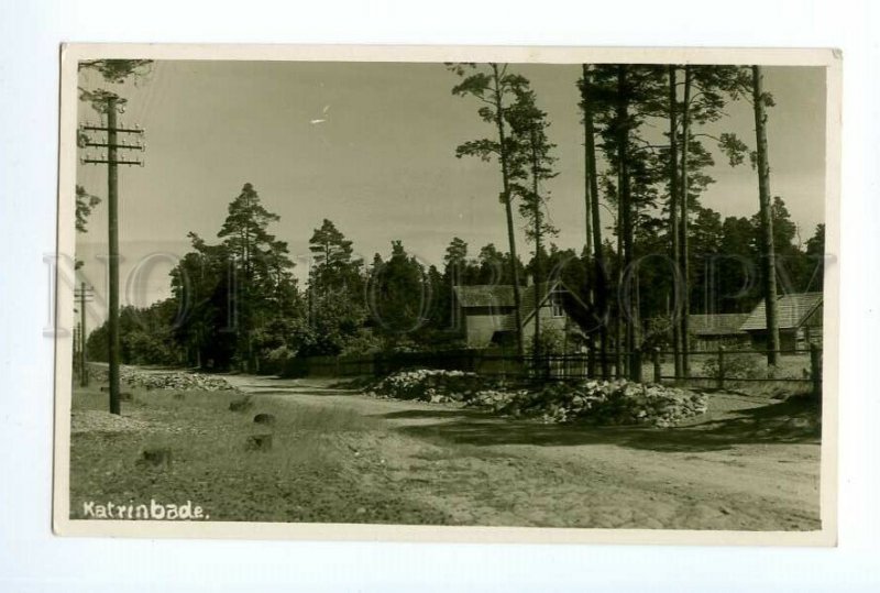 497142 LATVIA Saulkrasti Katrinbade Vintage photo postcard