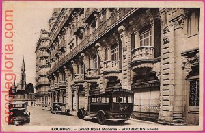 ak1977 - France - VINTAGE POSTCARD - Lourdes - 1938 GRAND HOTEL Soubirous