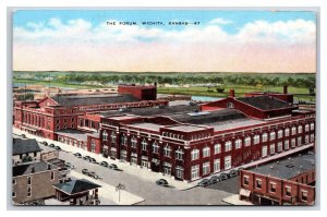 The Forum Building Wichita Kansas KS UNP Linen Postcard Y5