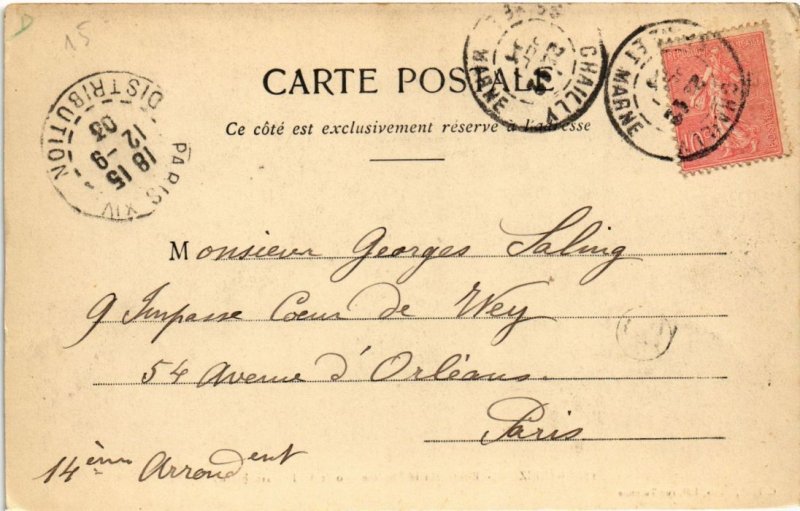 CPA Barbizon Route Marie Therese (1268897)