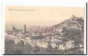 Italy Italia Assisi Old Postcard Panorama dalla Rocca minore