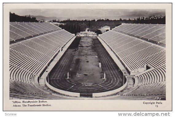 RP, ATHENS, Greece, 1920-1940s; The Panathenaic Stadion