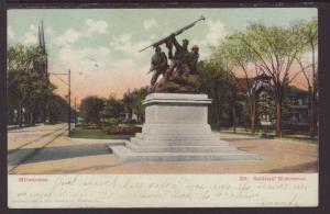 Soldier's Monument,Milwaukee,WI Postcard