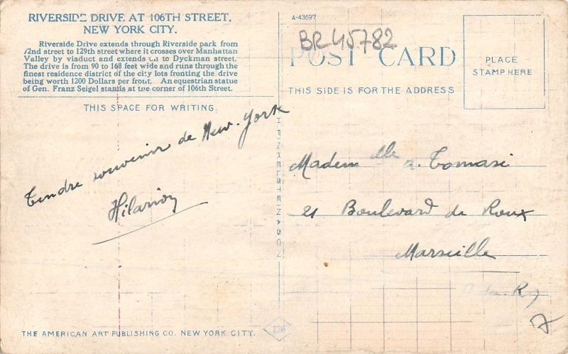 BR45782 Riverside drive new york city usa