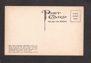 Pension Office Washington DC Vintage Postcard