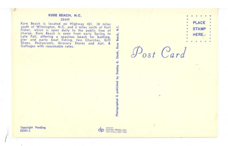 NC - Kure Beach. Street Scene ca 1964