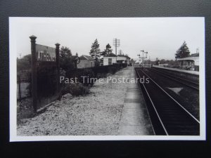 Somerset ATHELNEY RAILWAY STATION Locomotive c1950/60's Real Photograph