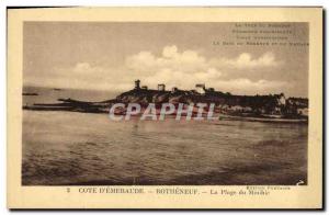 Old Postcard Rotheneuf La Plage du Minihic