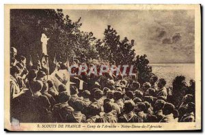 Old Postcard Scout Scout Jamboree Scout Camp of France & # 39Arneche Our Lady...