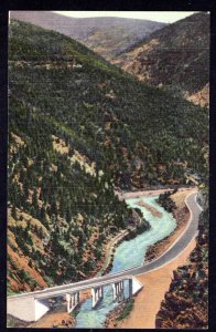 Colorado IDAHO SPRINGS Hwy U.S. 40 Floyd Hill Bridge crossing Clear Creek Linen