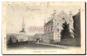 Old Postcard Lourdes Convent of the Fathers
