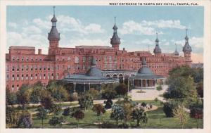 Florida Tampa West Entrance To Tampa Bay Hotel Curteich