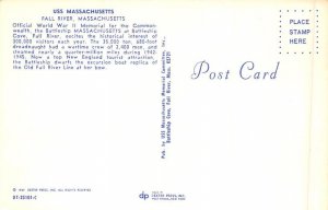 USS Massachusetts Fall River, Massachusetts MA