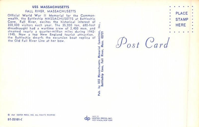 USS Massachusetts Fall River, Massachusetts MA