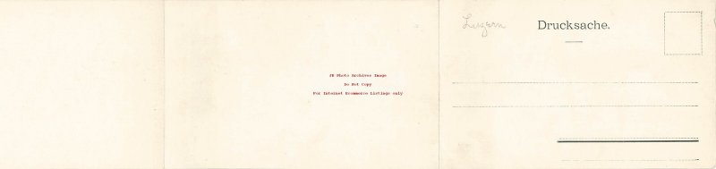 Switzerland, Luzern, Tri-Fold Out Postcard