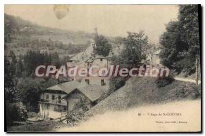 Postcard Old Saint Gervais Les Bains Village